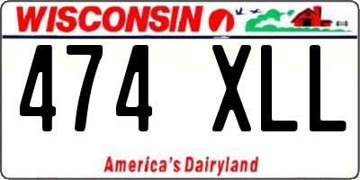 WI license plate 474XLL