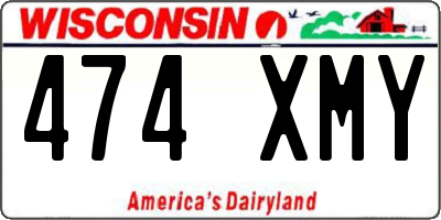 WI license plate 474XMY