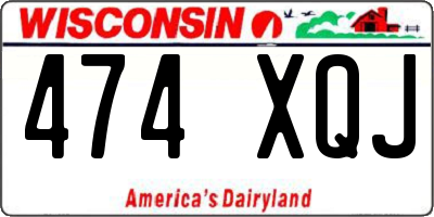 WI license plate 474XQJ
