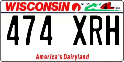 WI license plate 474XRH