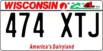 WI license plate 474XTJ
