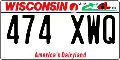 WI license plate 474XWQ
