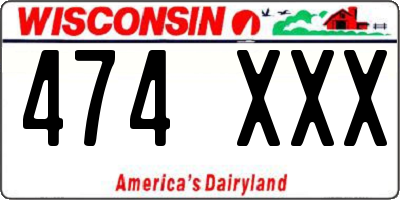 WI license plate 474XXX