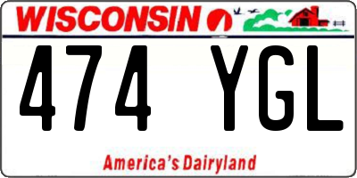 WI license plate 474YGL