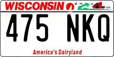 WI license plate 475NKQ