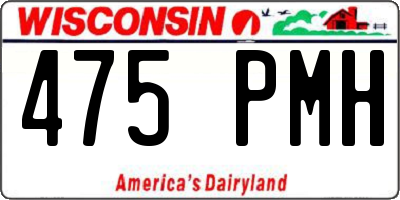 WI license plate 475PMH