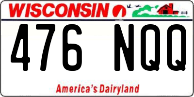 WI license plate 476NQQ