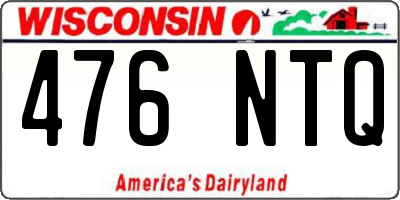 WI license plate 476NTQ