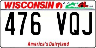 WI license plate 476VQJ