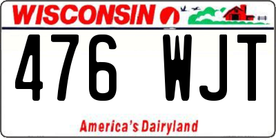 WI license plate 476WJT