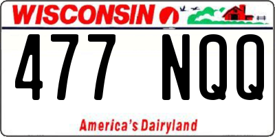 WI license plate 477NQQ