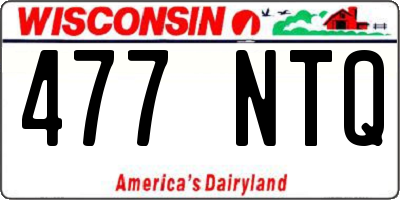 WI license plate 477NTQ