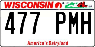 WI license plate 477PMH