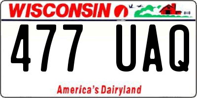 WI license plate 477UAQ