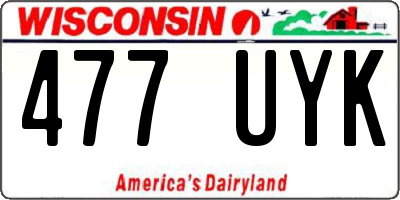 WI license plate 477UYK