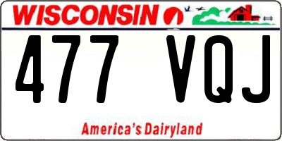 WI license plate 477VQJ