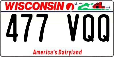 WI license plate 477VQQ