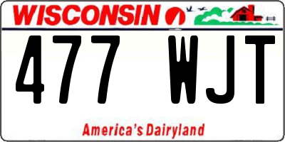 WI license plate 477WJT