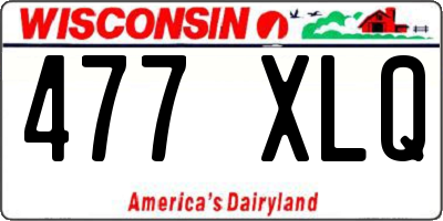 WI license plate 477XLQ