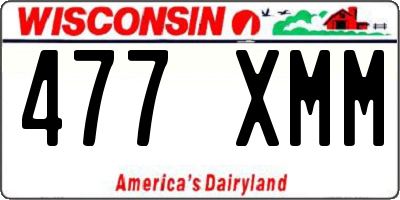 WI license plate 477XMM