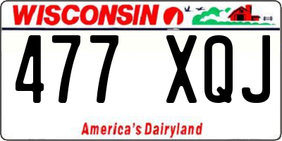 WI license plate 477XQJ