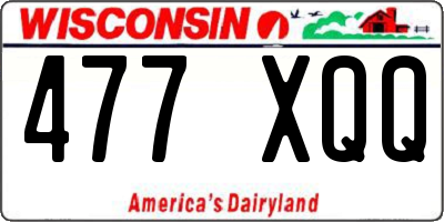 WI license plate 477XQQ