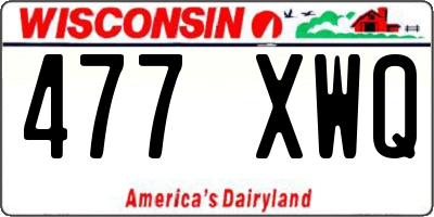 WI license plate 477XWQ