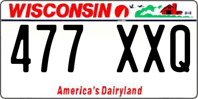 WI license plate 477XXQ