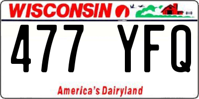WI license plate 477YFQ