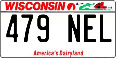 WI license plate 479NEL