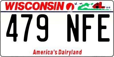 WI license plate 479NFE