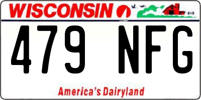 WI license plate 479NFG