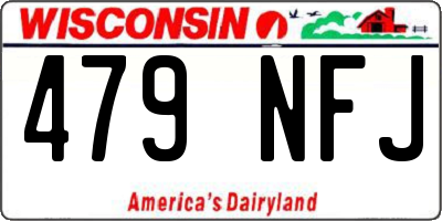 WI license plate 479NFJ