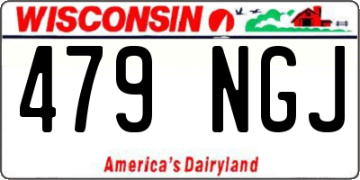 WI license plate 479NGJ