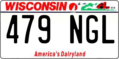 WI license plate 479NGL