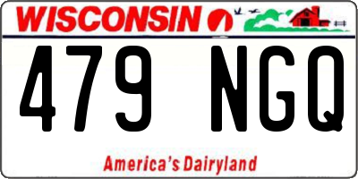 WI license plate 479NGQ