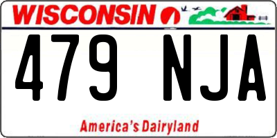 WI license plate 479NJA