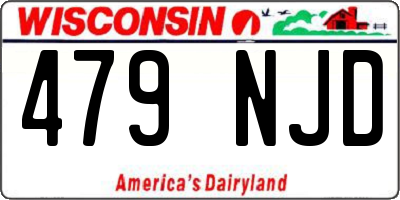 WI license plate 479NJD