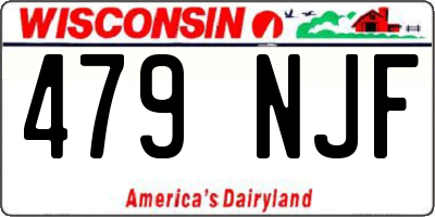 WI license plate 479NJF