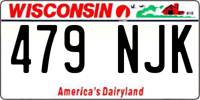 WI license plate 479NJK