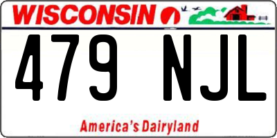 WI license plate 479NJL