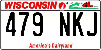 WI license plate 479NKJ