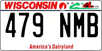 WI license plate 479NMB