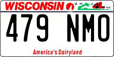 WI license plate 479NMO