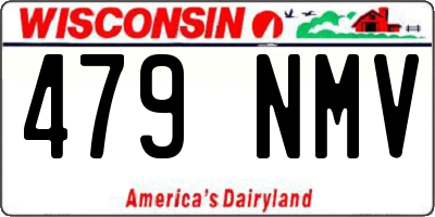 WI license plate 479NMV
