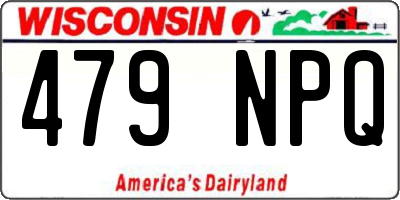 WI license plate 479NPQ