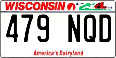 WI license plate 479NQD