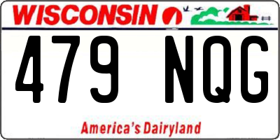 WI license plate 479NQG