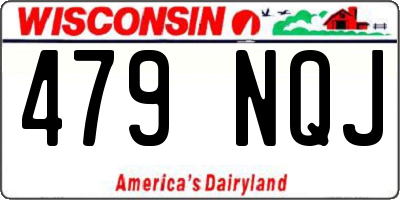 WI license plate 479NQJ