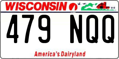 WI license plate 479NQQ
